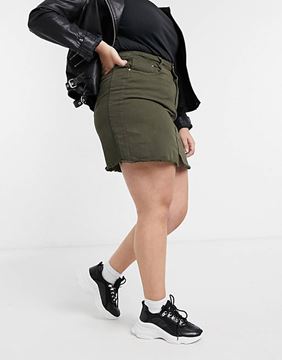 Immagine di KHAKI DENIM MINI SKIRT